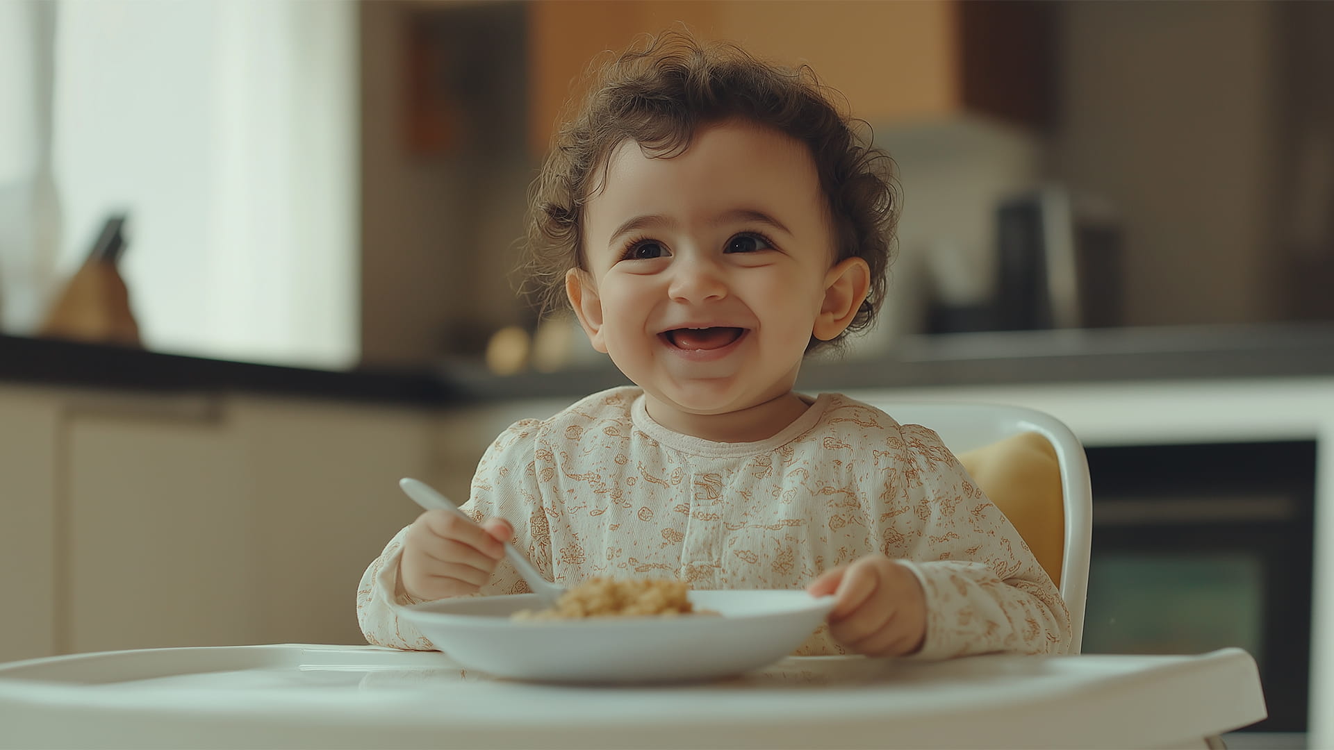 متى يعتمد الطفل على نفسه في الأكل؟ 