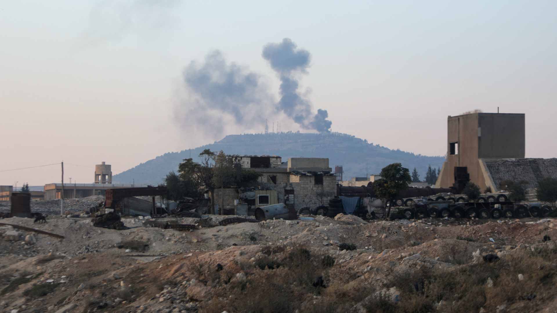 Image for the title: Strikes on key bridge linking Syria's Homs, Hama 