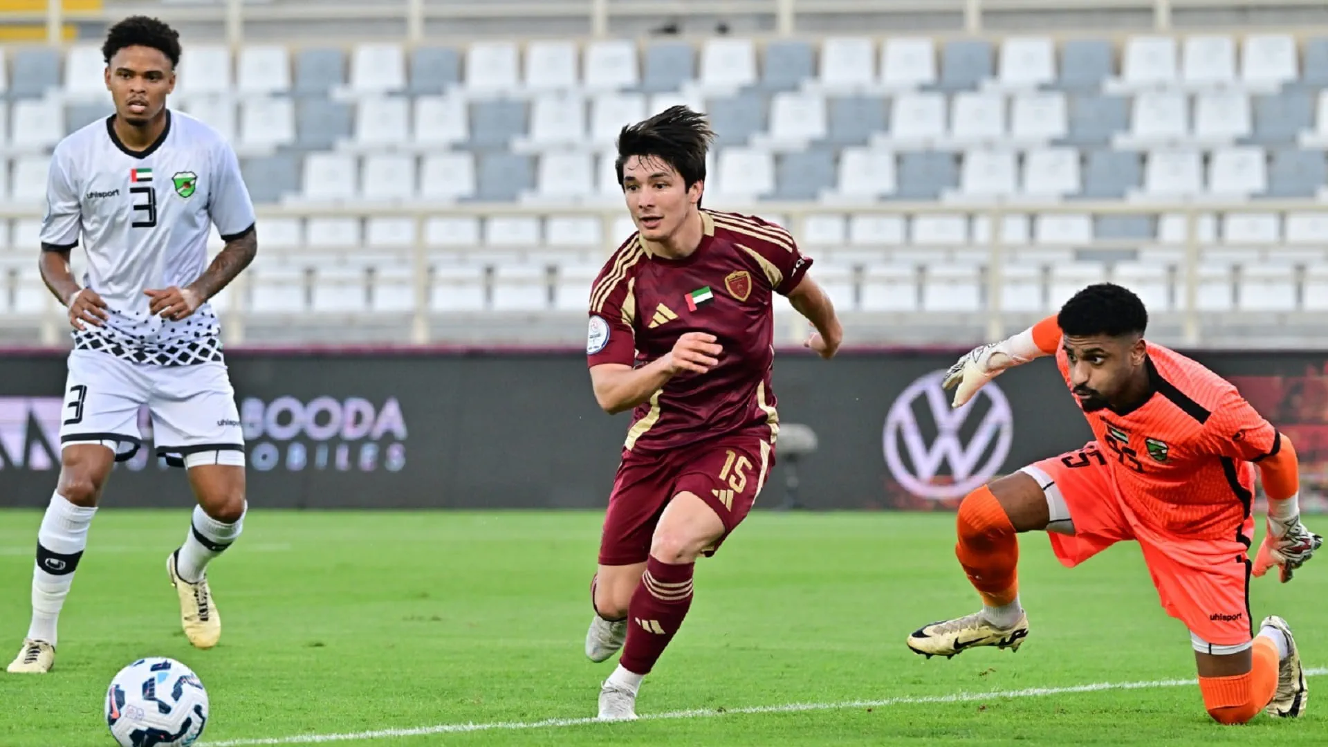 Image for the title: Al Wehda beats Al Orouba 3-0 in Adnoc Professional League 