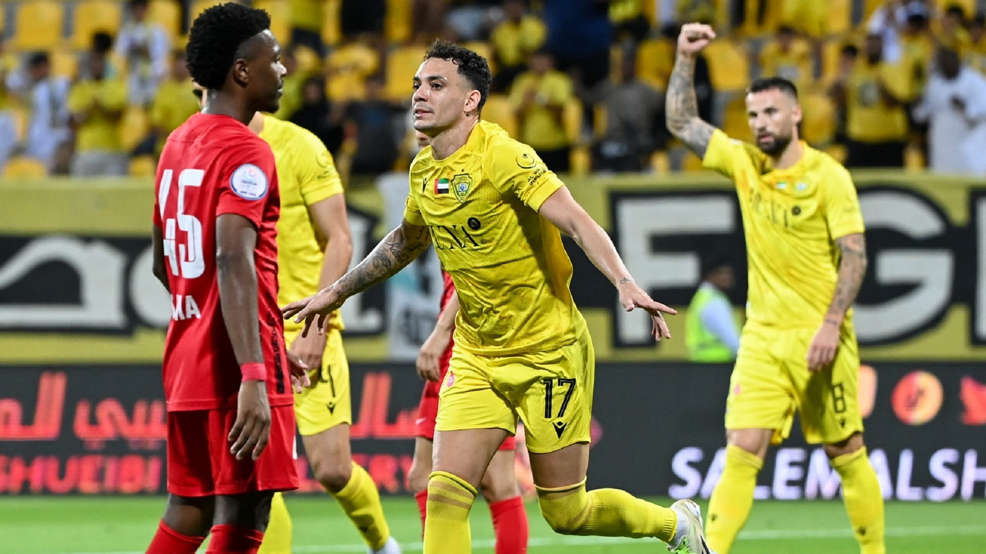 الوصل يفوز على البطائح في دوري أدنوك للمحترفين