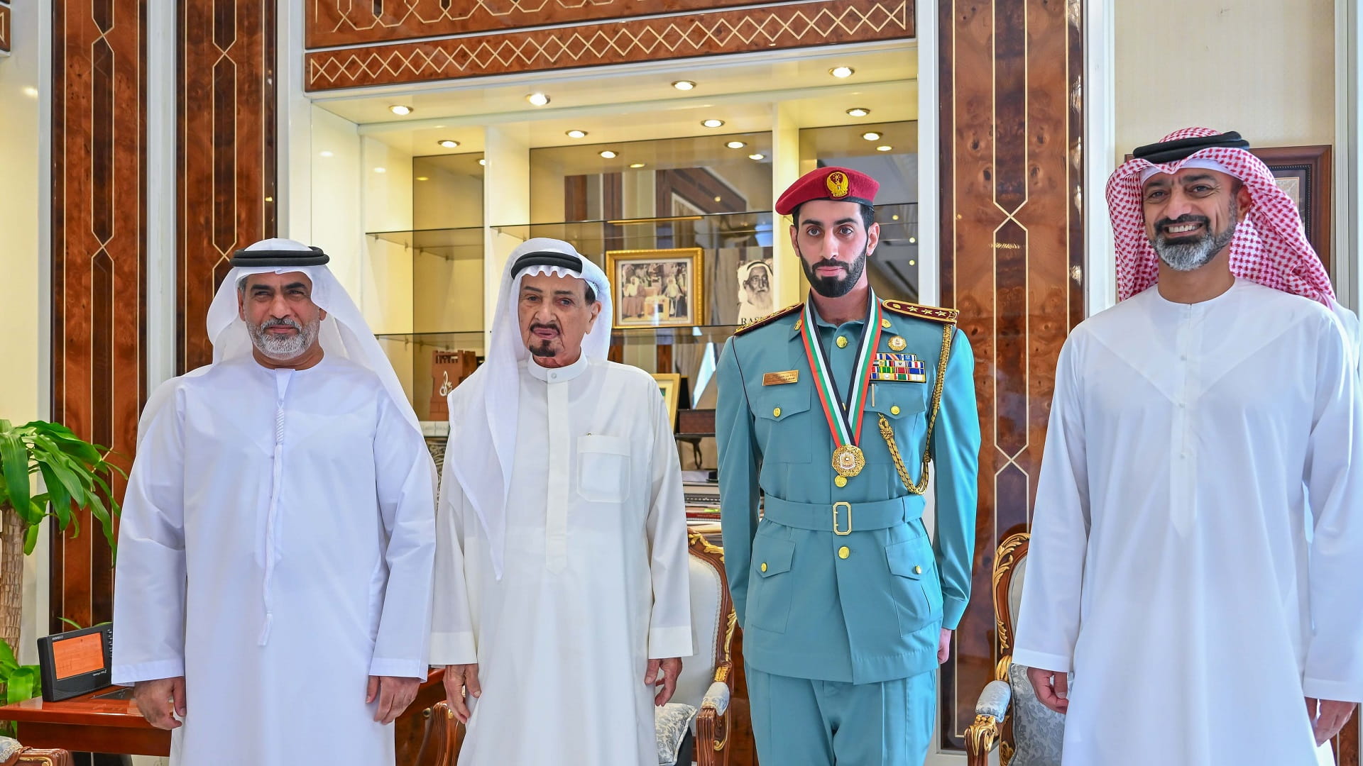 Ajman Ruler receives winner of PM's Medal for Youth 2024 