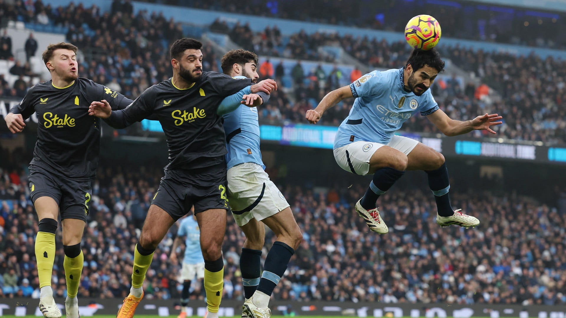 Man City struggles continue with 1-1 draw against Everton