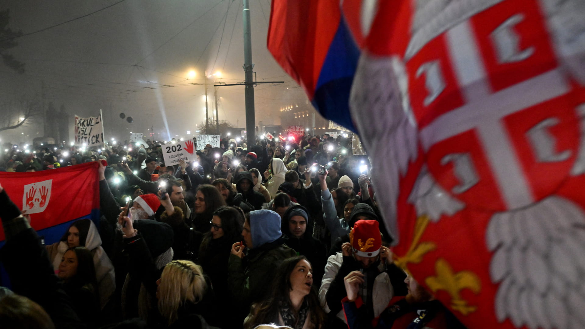 Serbia enters new year with student protests 