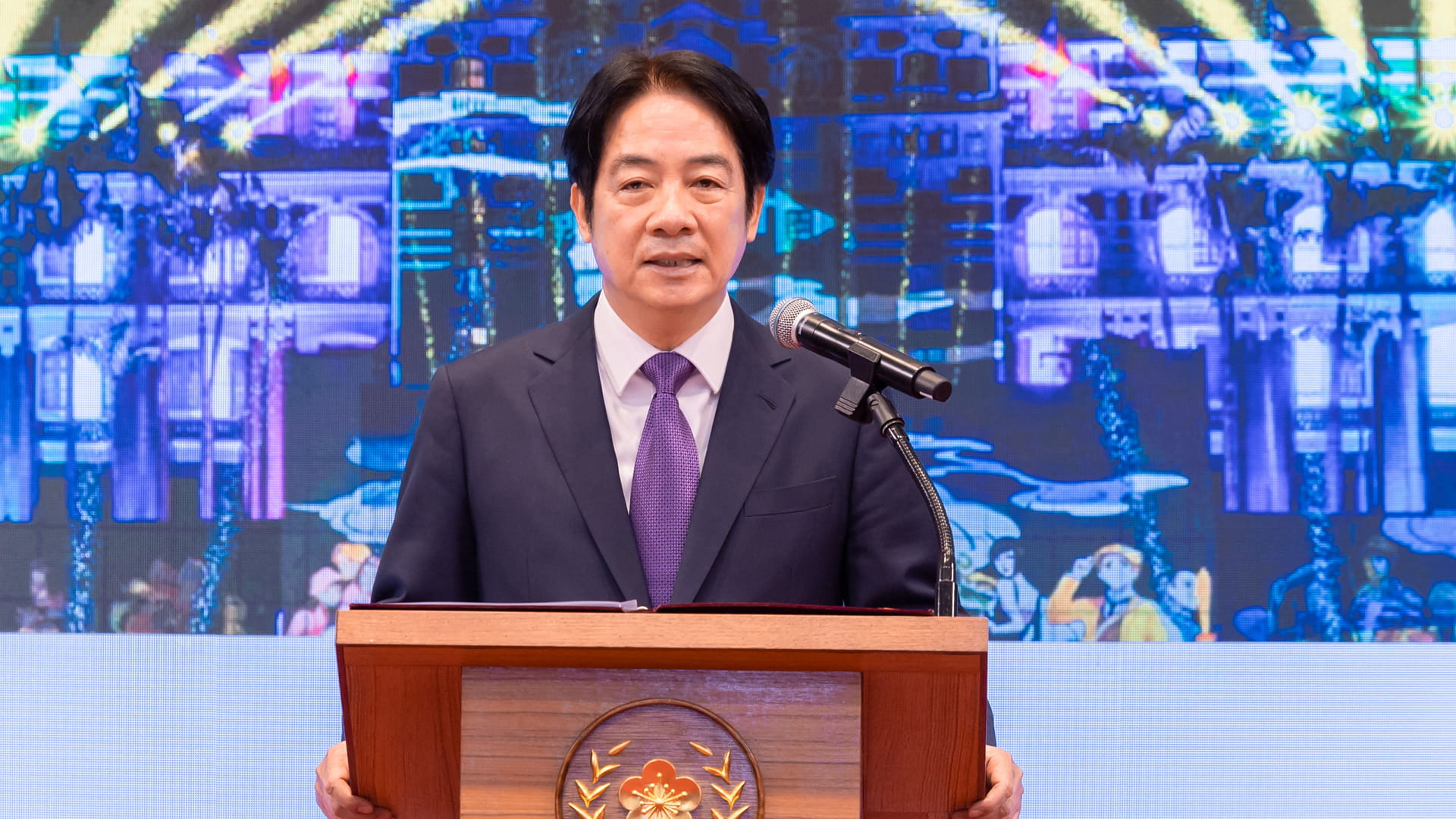 Taiwan's Lai says island must show determination to defend itself