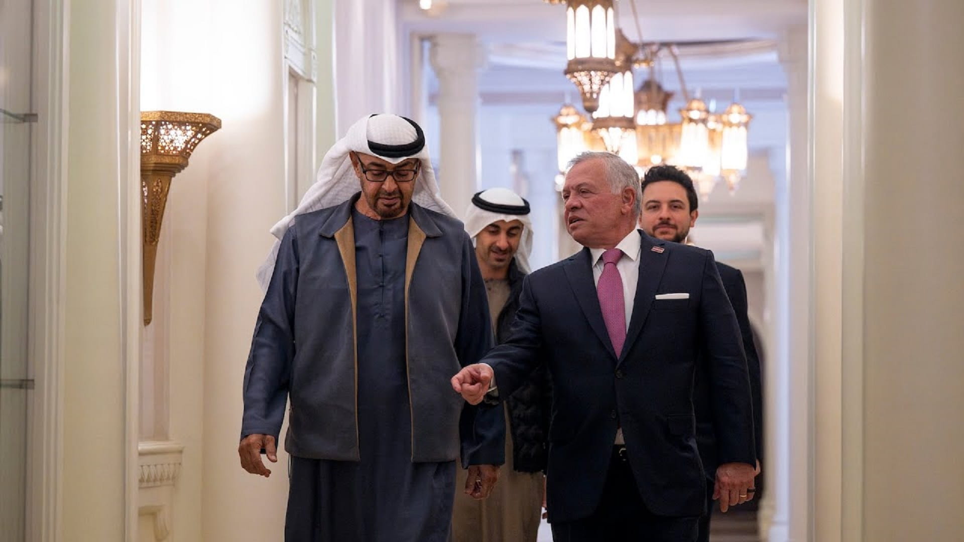 Image for the title: UAE President, King of Jordan discuss bilateral relations  