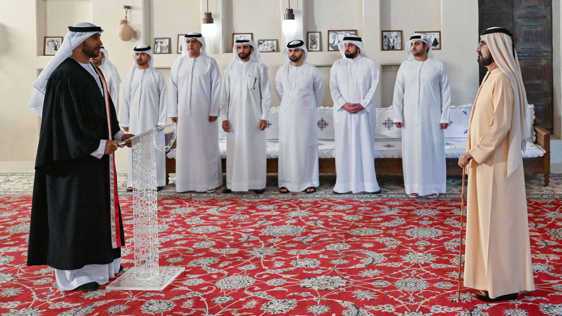 Image for the title: Mohammed bin Rashid presides over swearing-in of appointed judges 