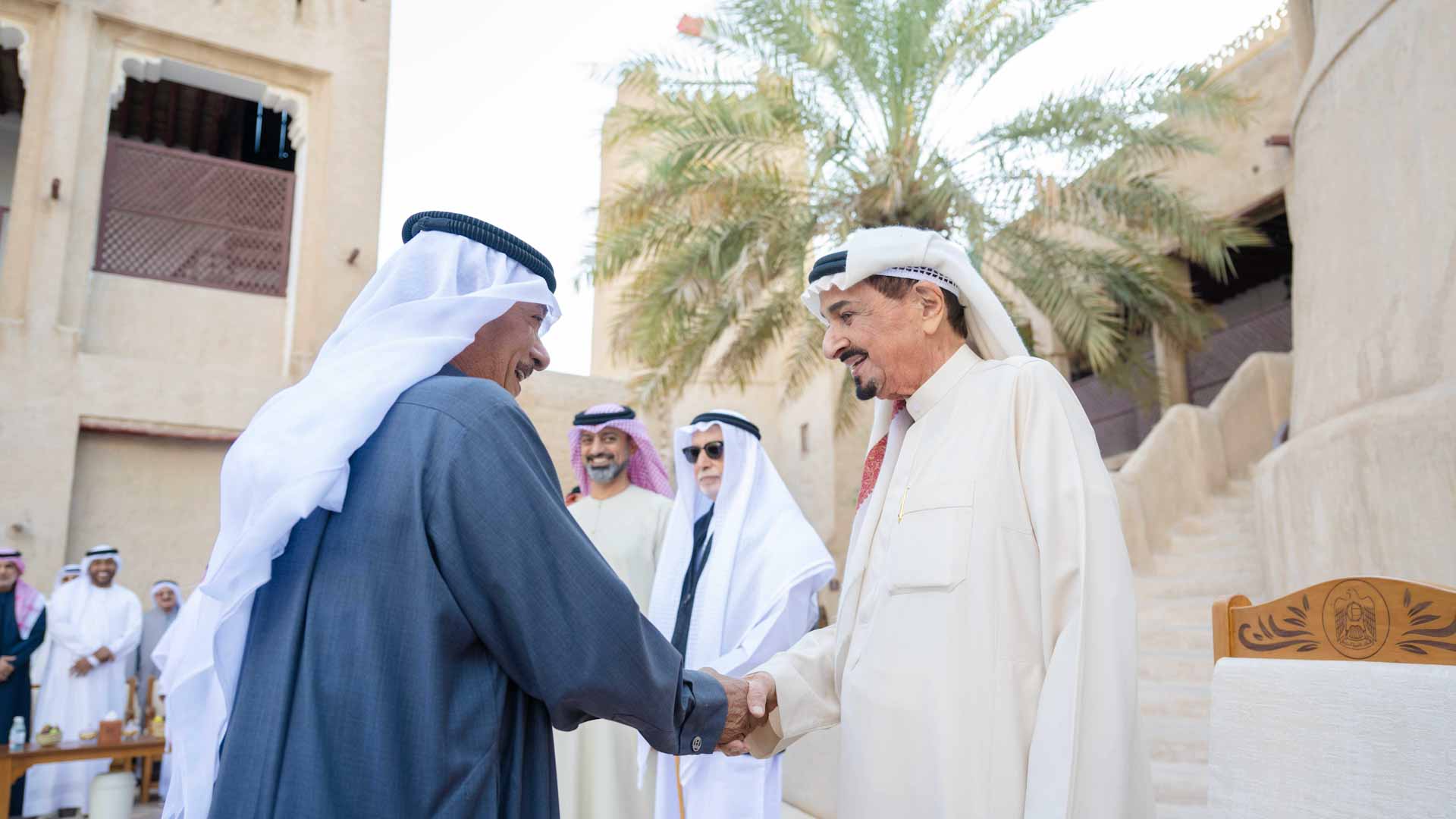 Image for the title: Ajman Ruler, Crown Prince receive citizens at Barzat Al Hisn 