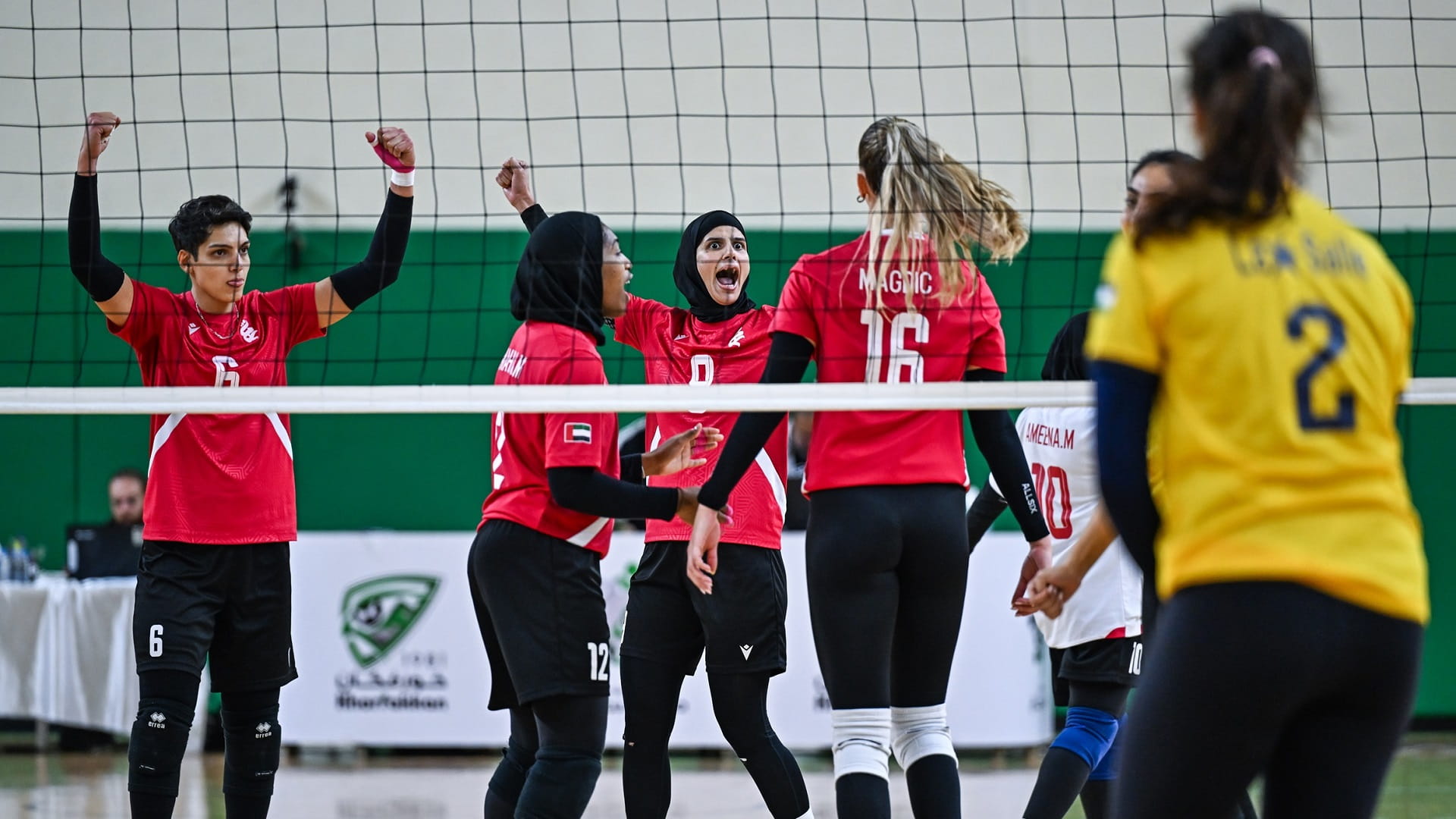 Image for the title: Salwa Alsabah, Sporting lead way in AWST 2024 volleyball showdown 