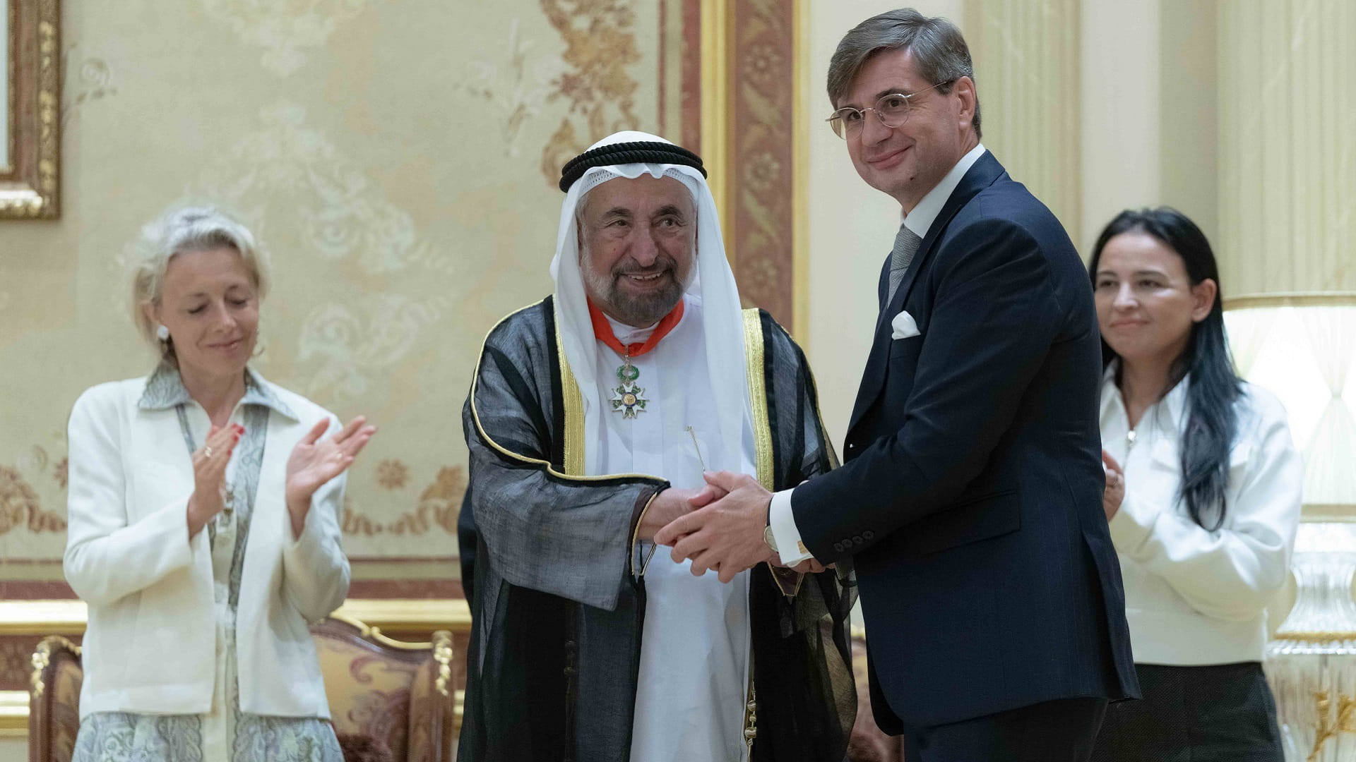 Image for the title: French Jewel Dedicated to Aspiration, Qualities of Sharjah Ruler 