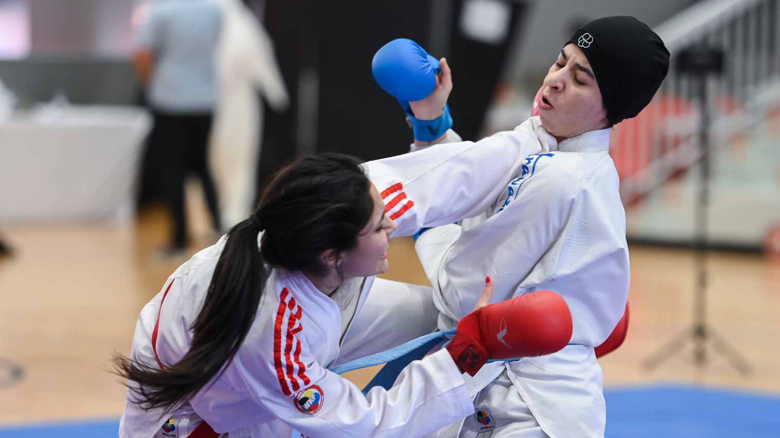 Image for the title: Sharjah Women's Sports Club clinches Kumite gold at AWST 