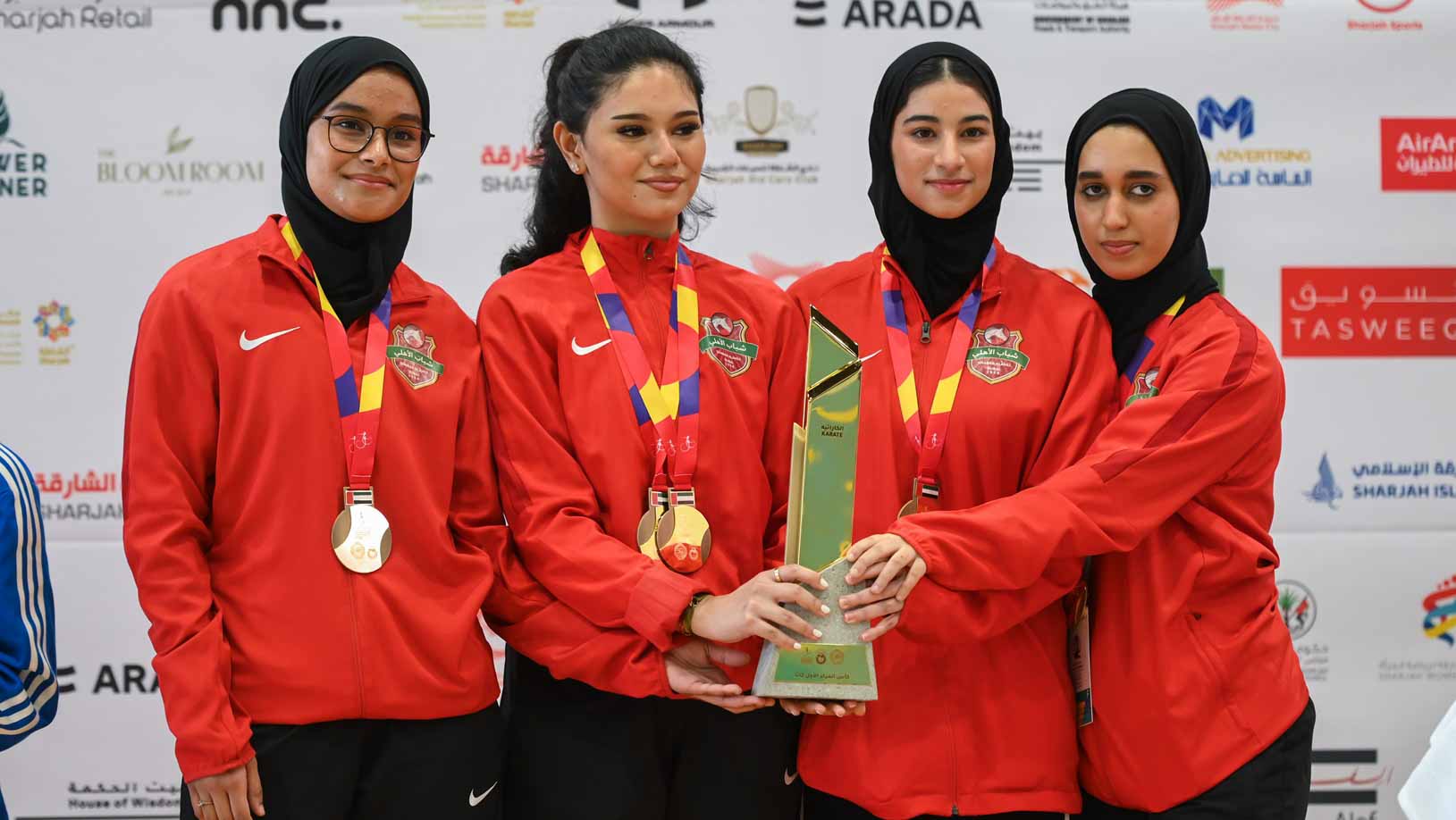 صورة بعنوان: الشارقة بطلاً لـ "الكوميتيه" في "كاراتيه" عربية السيدات 2024 