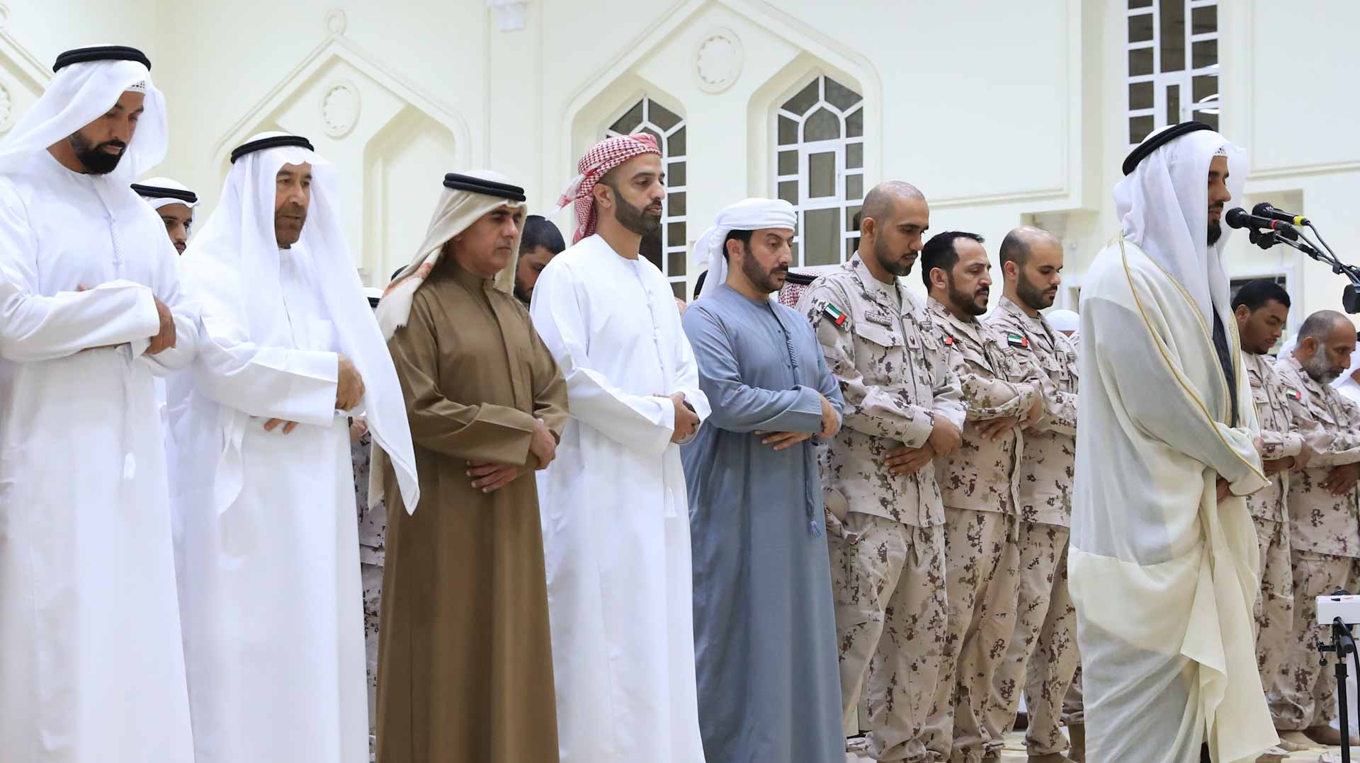 Image for the title: RAK CP preforms funeral prayer over body of martyr Al Shehhi 