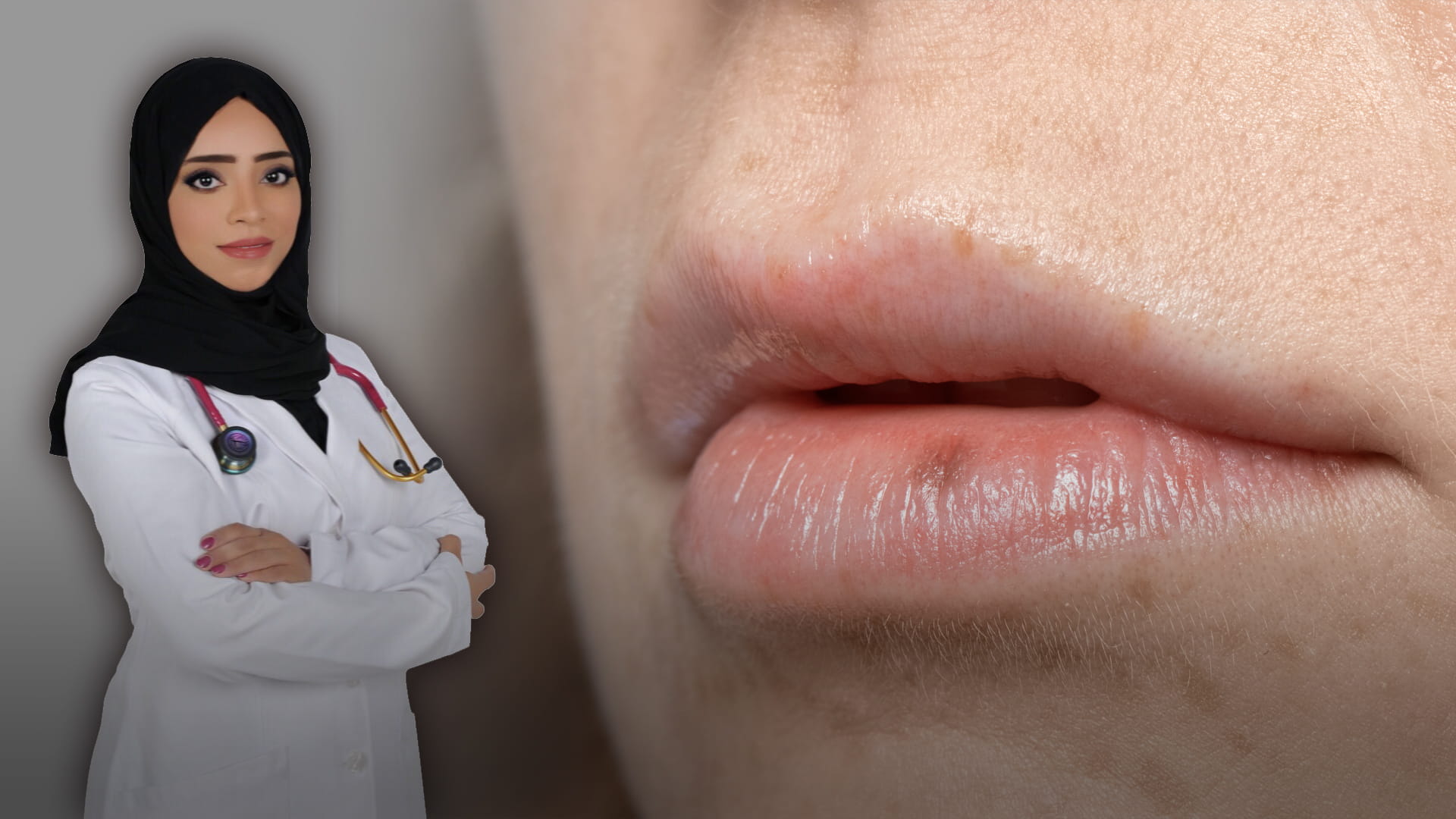 صورة بعنوان: التهاب الشفة الزاوي 