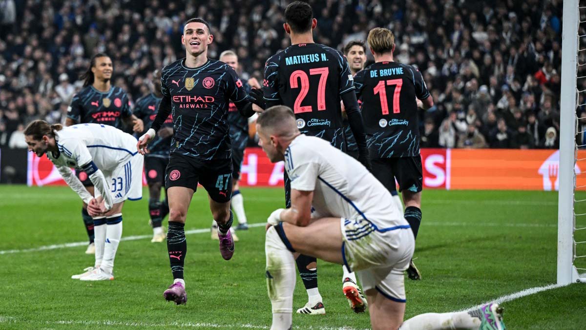 صورة بعنوان: مانشستر سيتي يضع قدماً في ربع نهائي في دوري الأبطال 