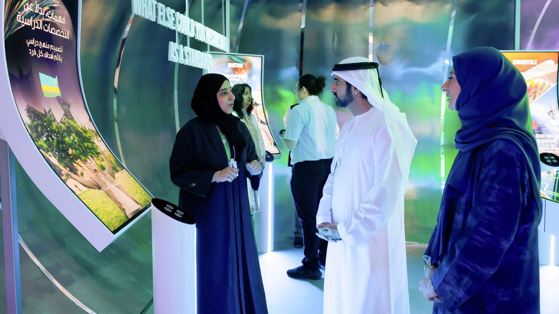 Image for the title: Hamdan bin Mohammed visits Edge of Govt. platform at WGS 2024 
