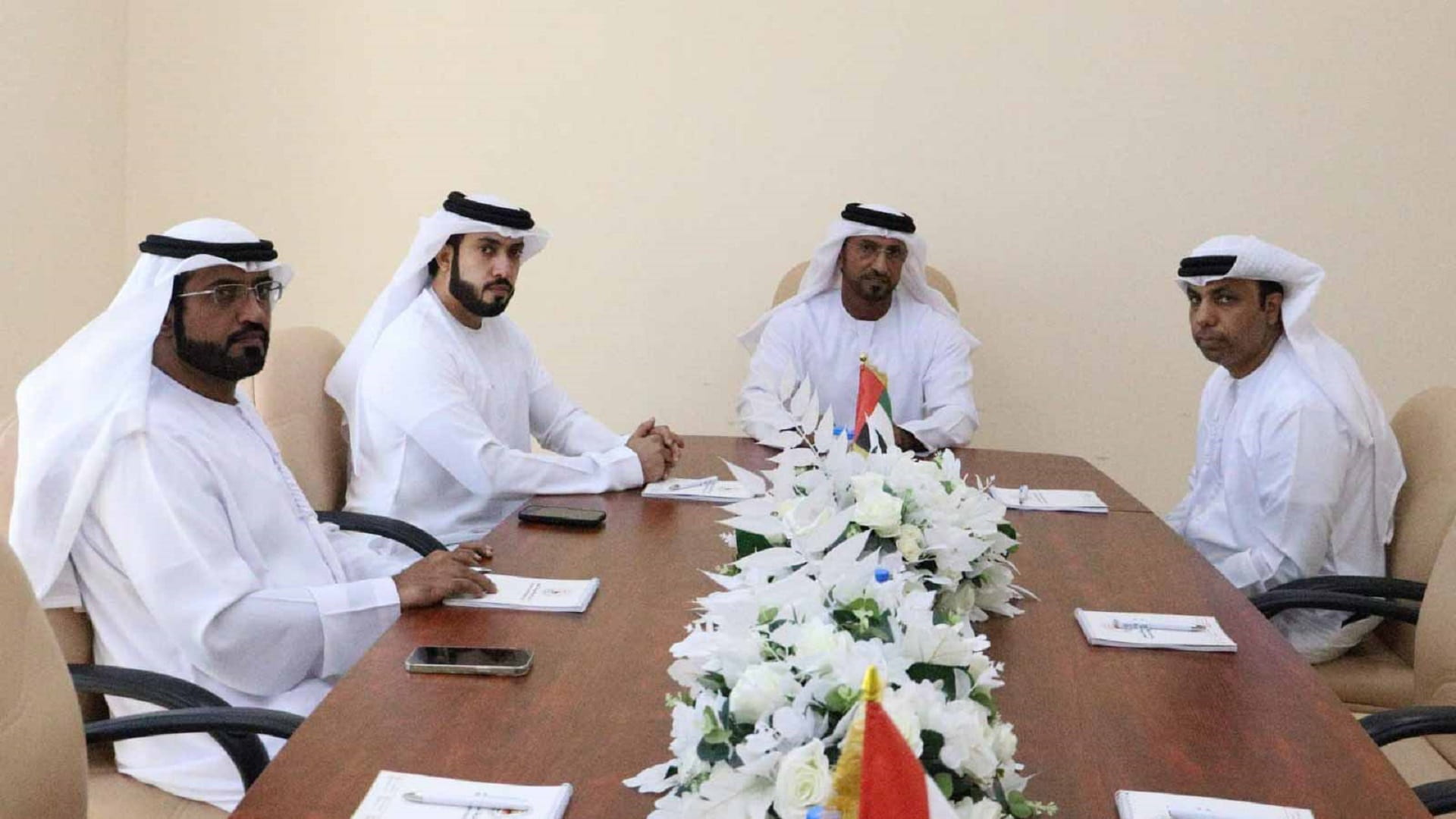 Image for the title: Camel Racing Club, Sharjah Police discuss boosting cooperation 
