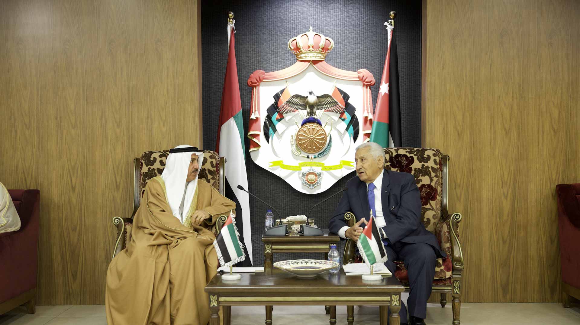 Image for the title: Saqr Ghobash meets with Acting President of Jordanian Senate 