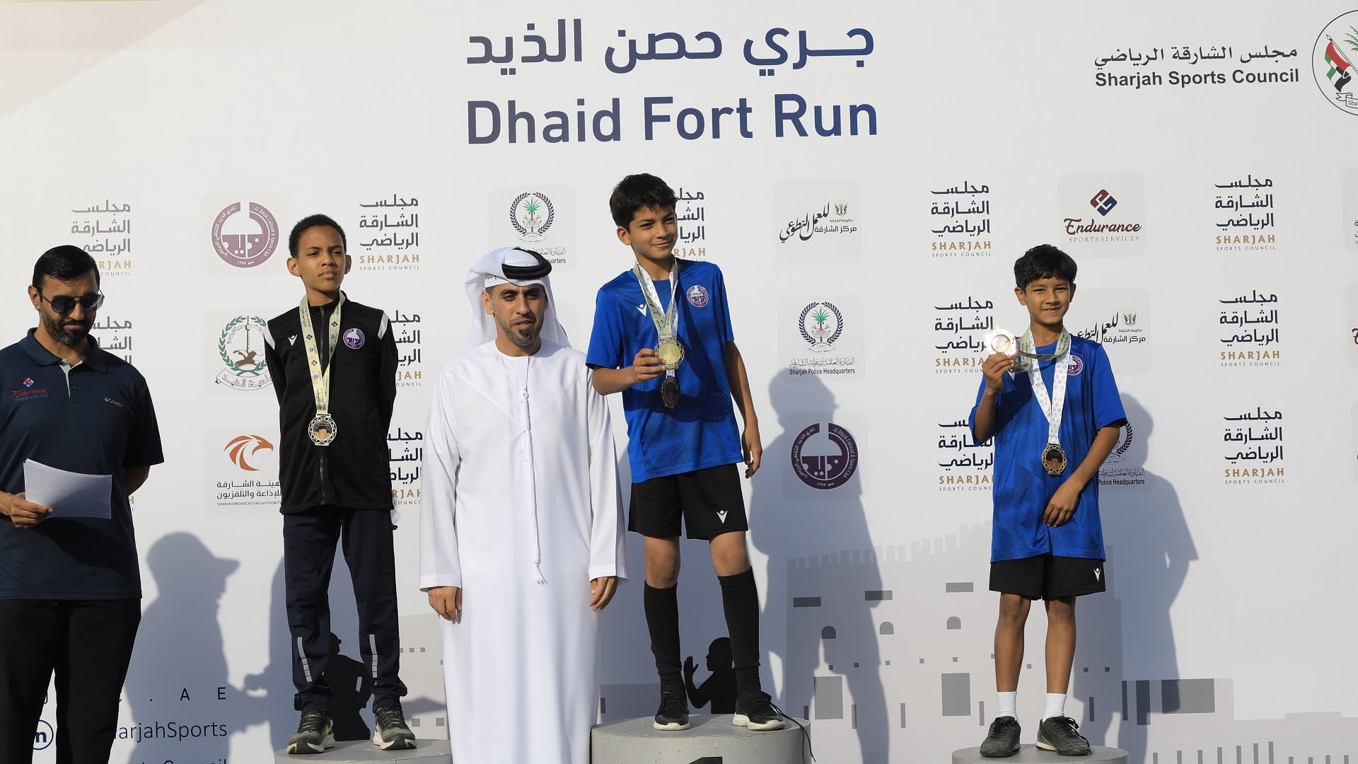 Image for the title: Al Dhaid Club players excel in Dhaid Fort Desert Run 