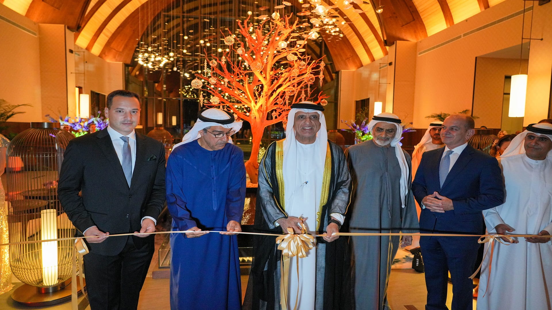 Image for the title: Saud bin Saqr attends grand opening of Anantara Mina Al Arab 