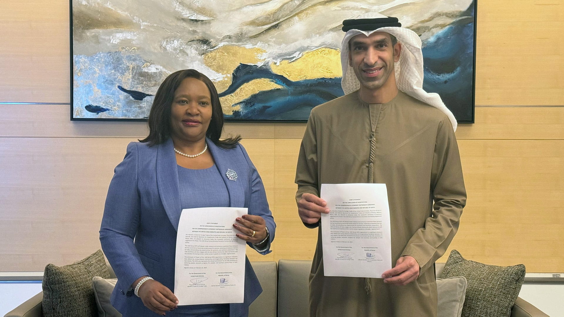 Image for the title: UAE and Kenya finalise terms of CEPA 