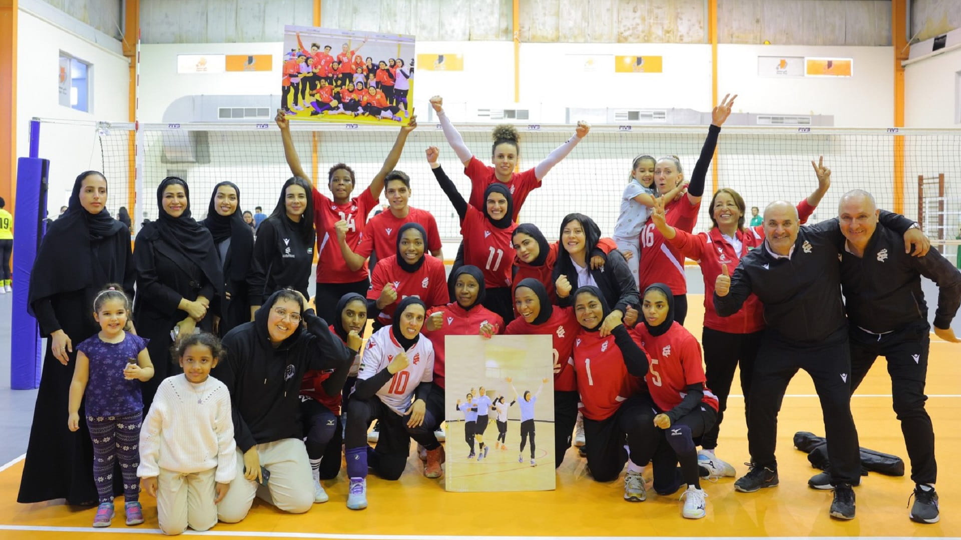 Image for the title: Sharjah women's volleyball team wins Al Wasl 3- 0 
