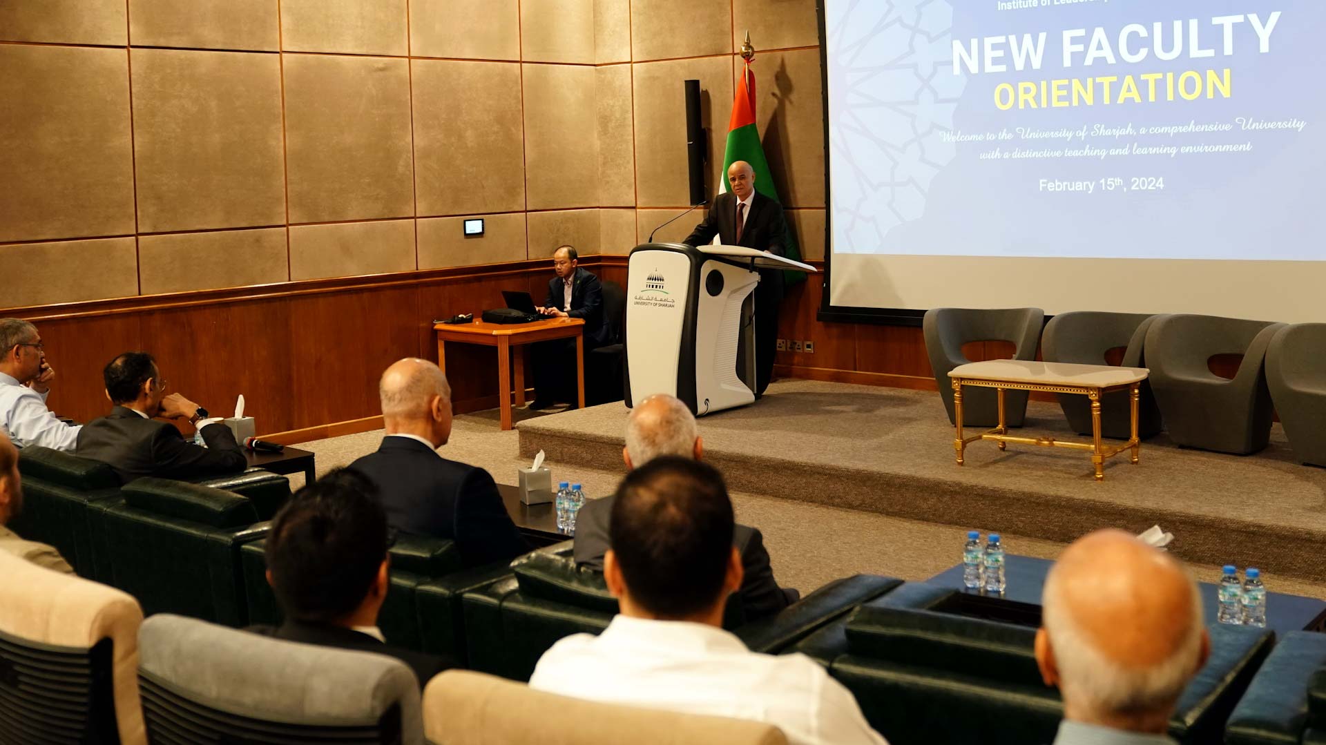 صورة بعنوان: جامعة الشارقة تنظم لقاء تعريفي لأعضاء هيئتها التدريسية الجـدد 