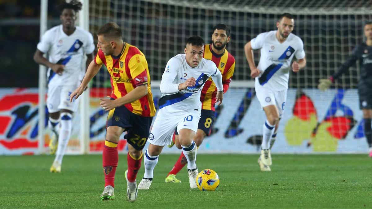 صورة بعنوان: إنتر ميلان يمزق شباك ليتشي في الدوري الإيطالي 