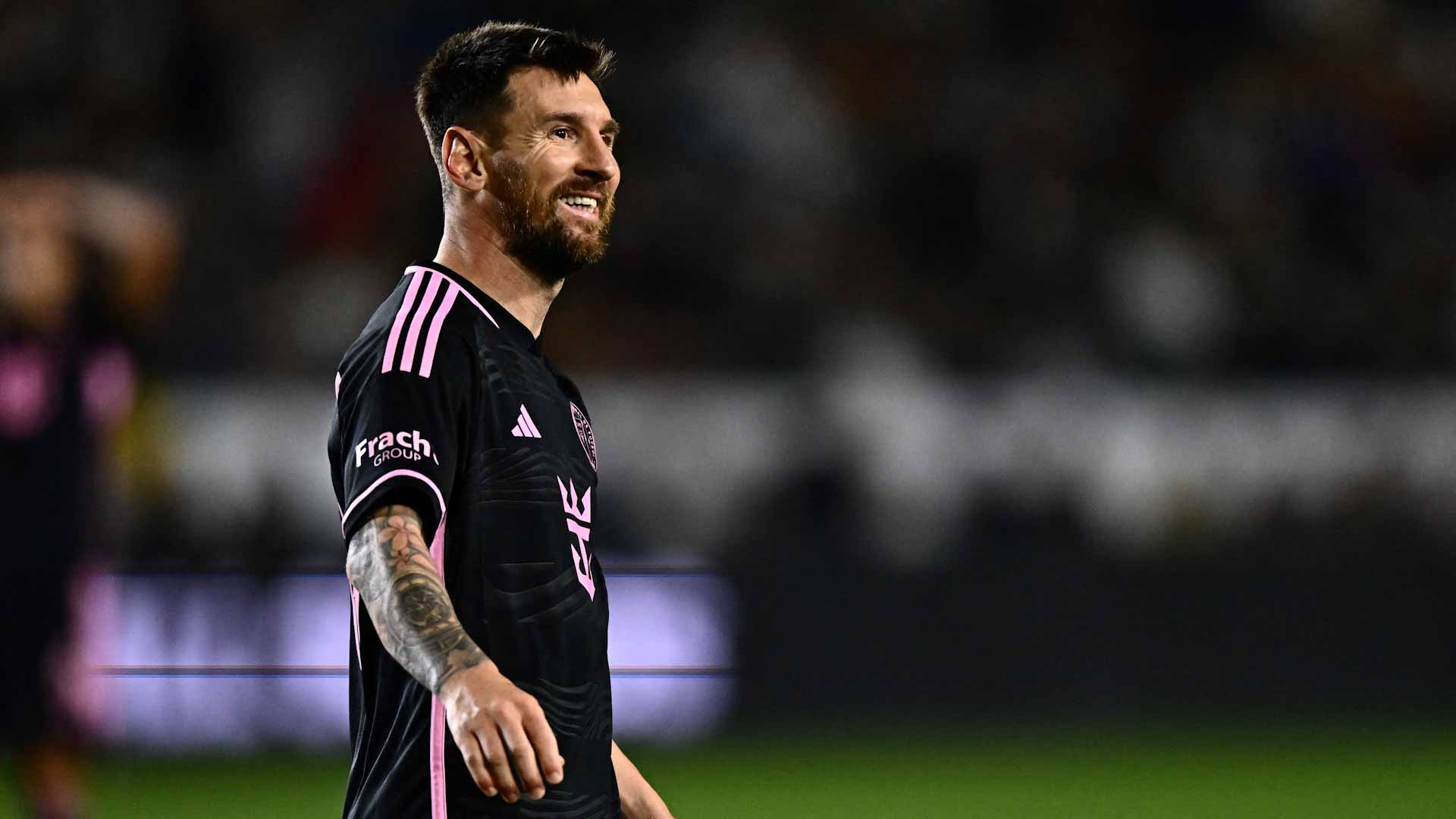 Image for the title: Messi grabs late leveller for Miami at Galaxy 