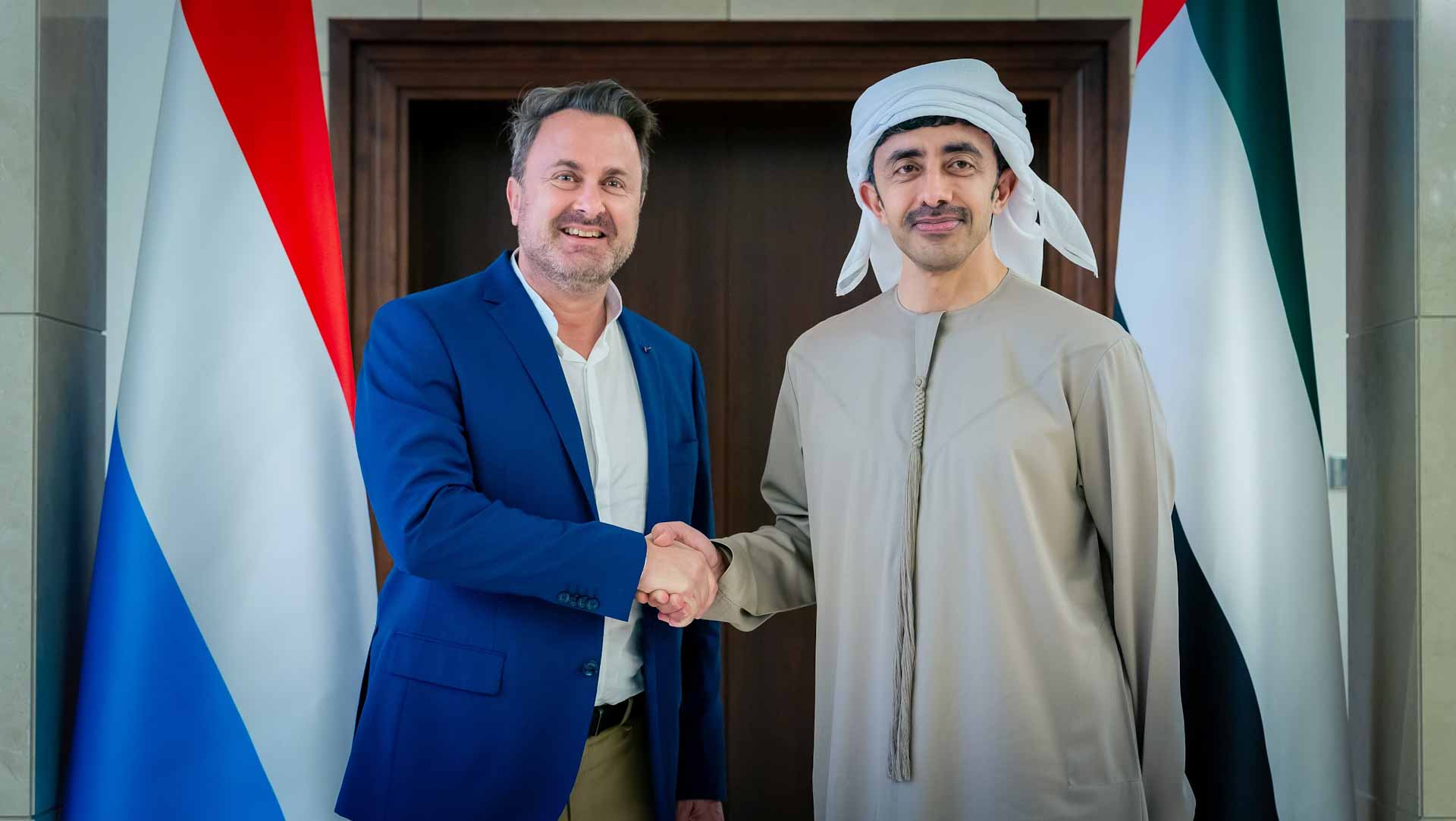 Image for the title: Abdullah bin Zayed, Luxembourg's Vice PM discuss cooperation 