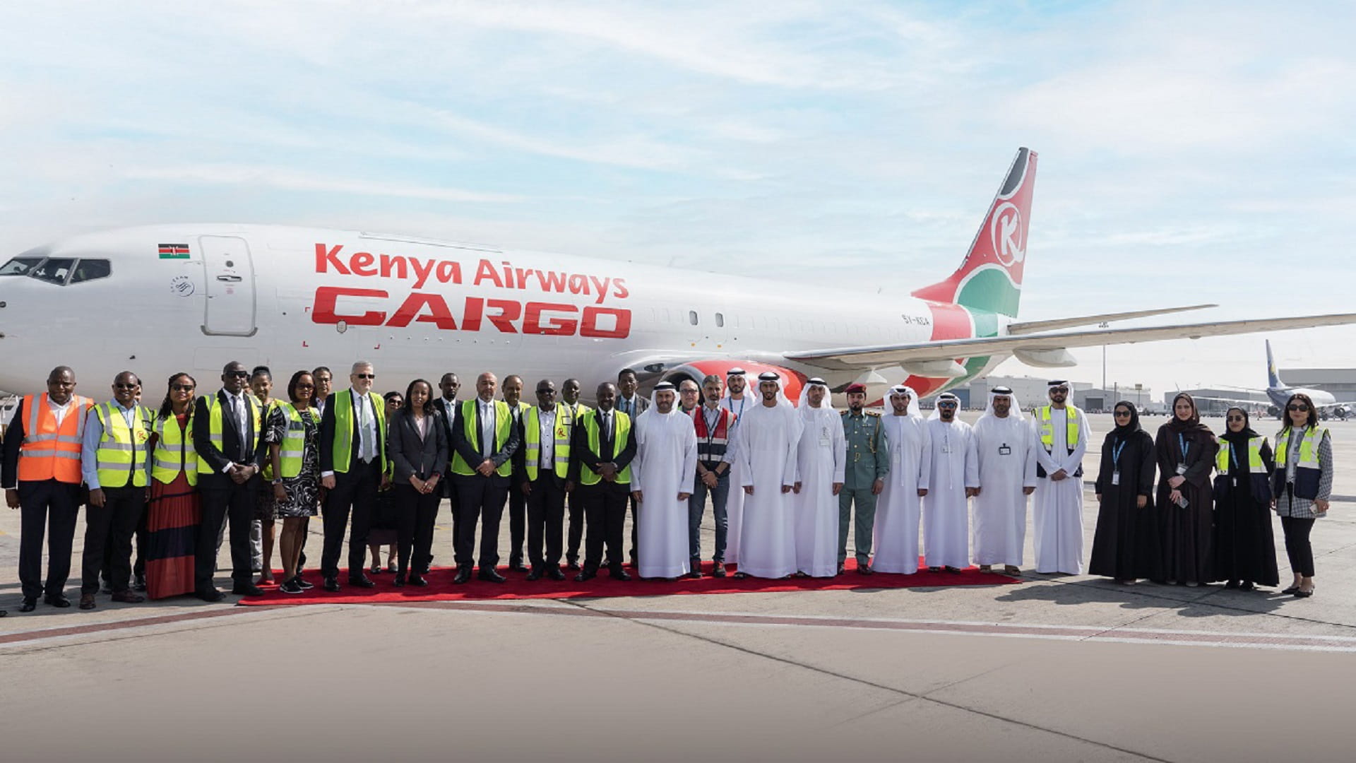Image for the title: Sharjah Airport Authority welcomes KQ Cargo to its operations 