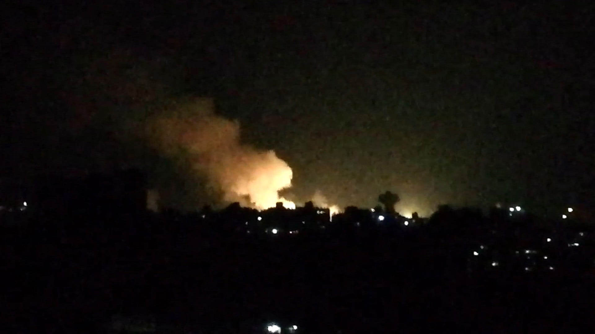 Image for the title: Israel launches air strikes in Syria 