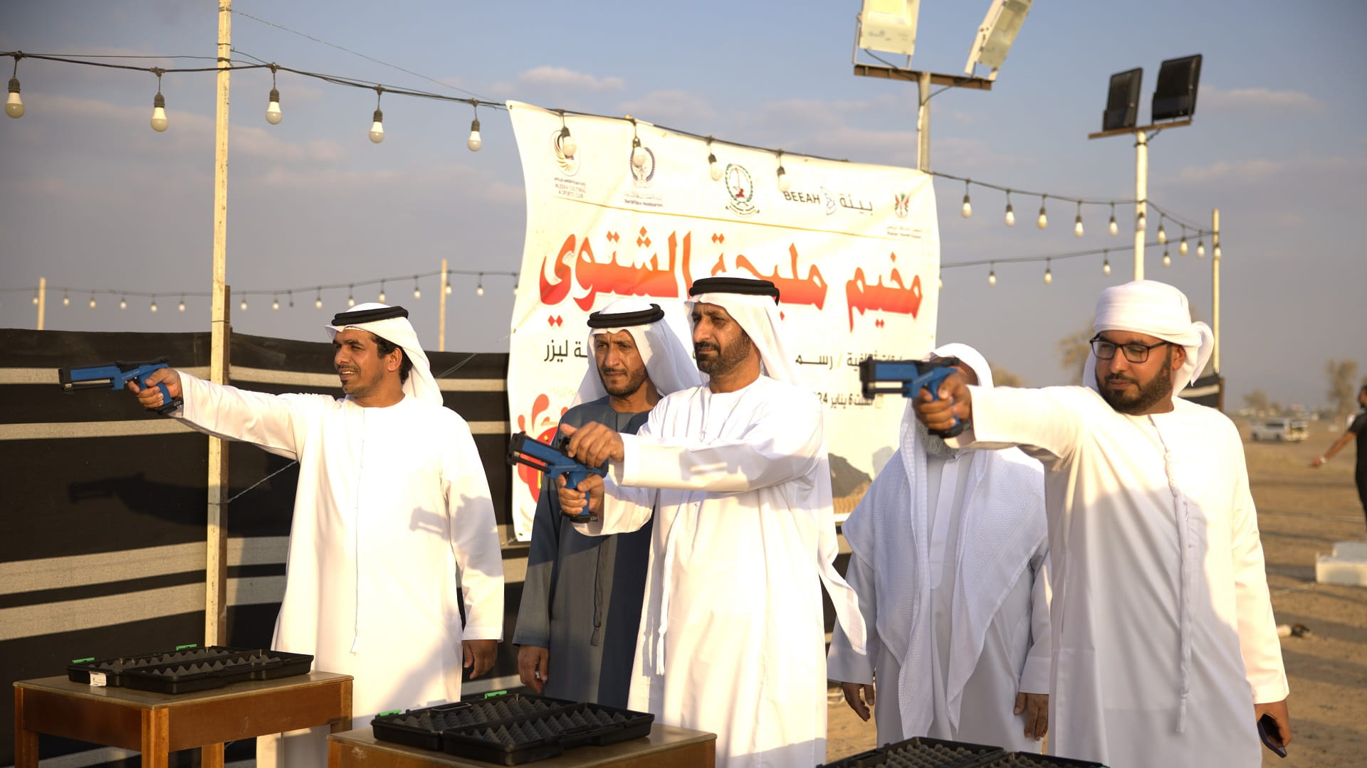 صورة بعنوان: افتتاح مخيم مليحة الشتوي وسط جهود مشتركة لتعزيز الأنشطة الترفيهية 