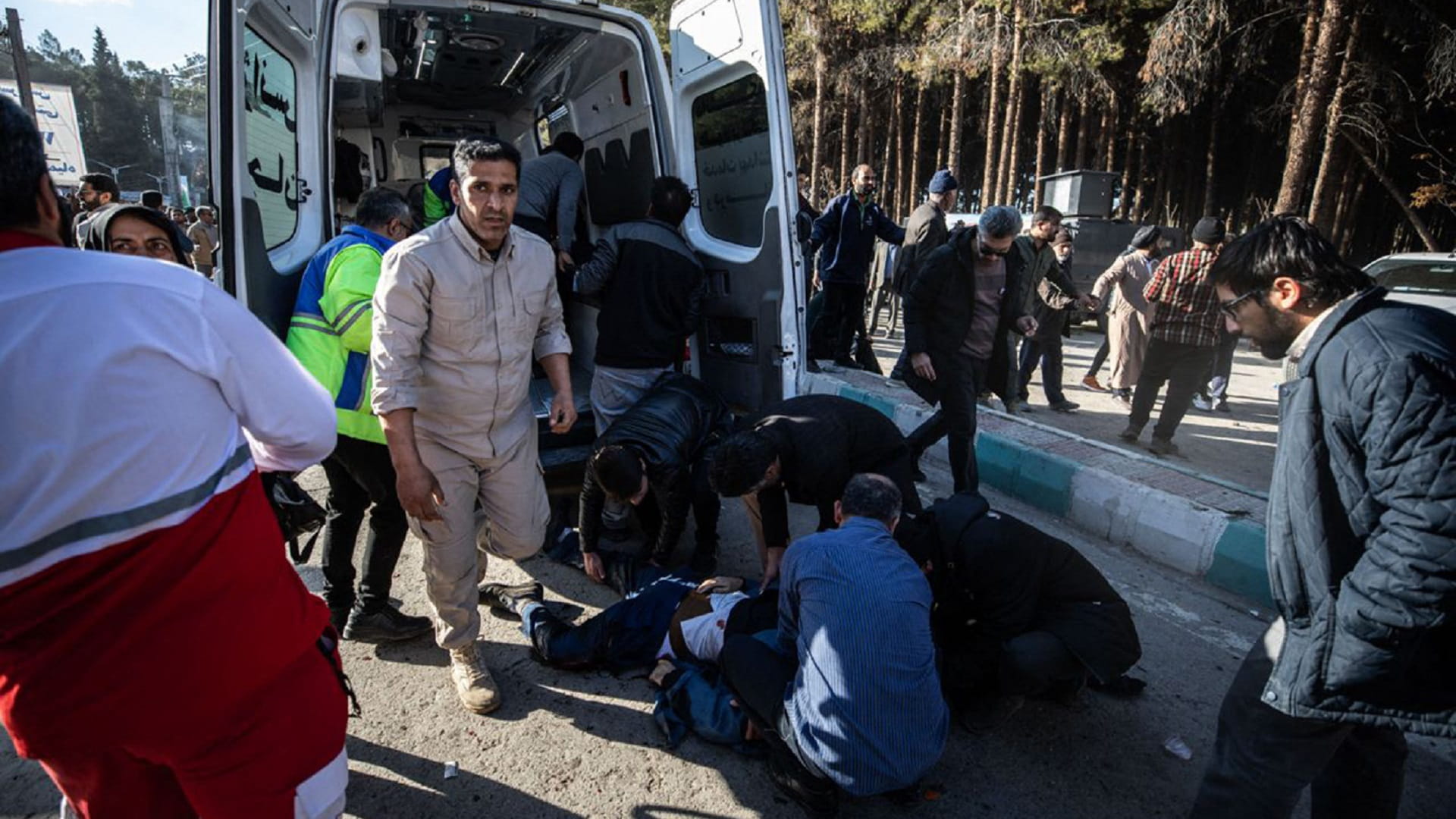 Image for the title: Iran explosions death toll at 103 