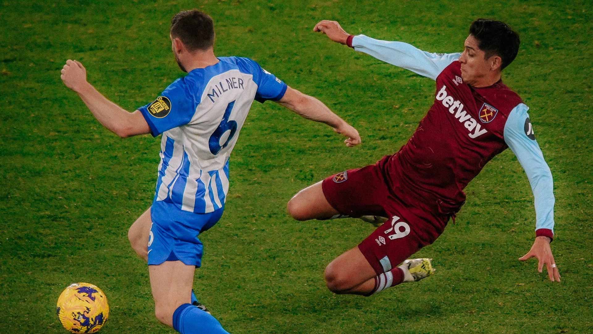 صورة بعنوان: برايتون يوقف سلسلة انتصارات وست هام في الدوري الإنجليزي  