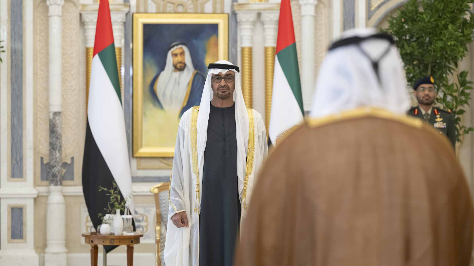 Image for the title: New ambassadors take oath before UAE President 