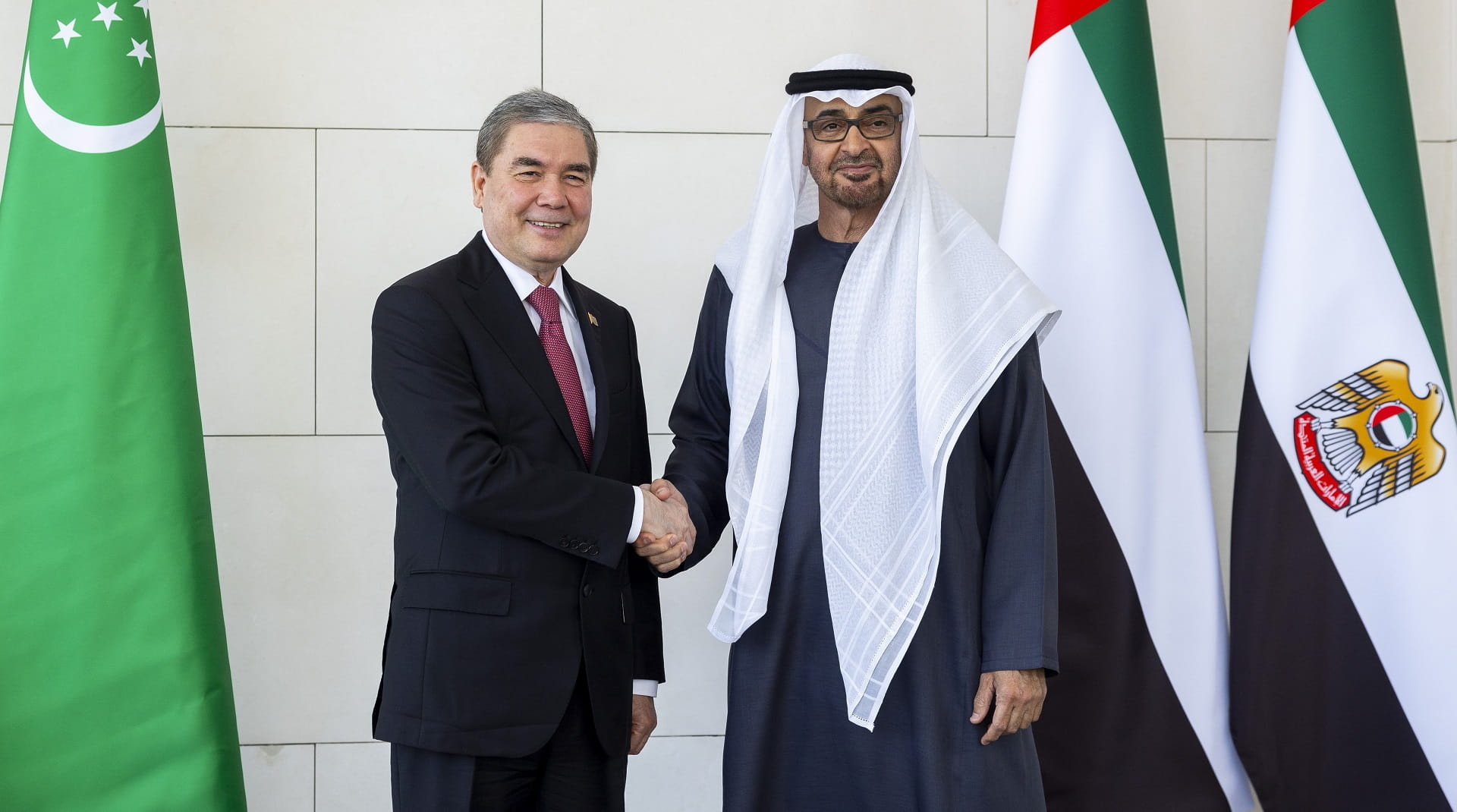 Image for the title: UAE, Turkmenistan discuss cooperation in various fields 