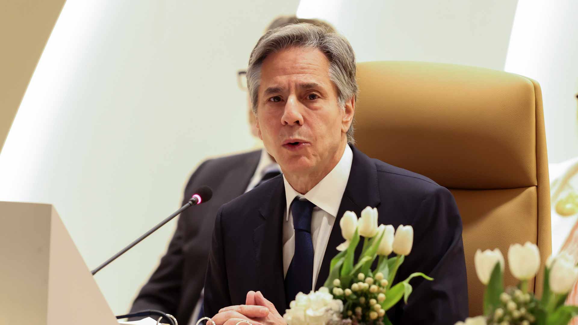 Image for the title: Blinken tackles Gaza, NATO expansion with Turkey's Erdogan 