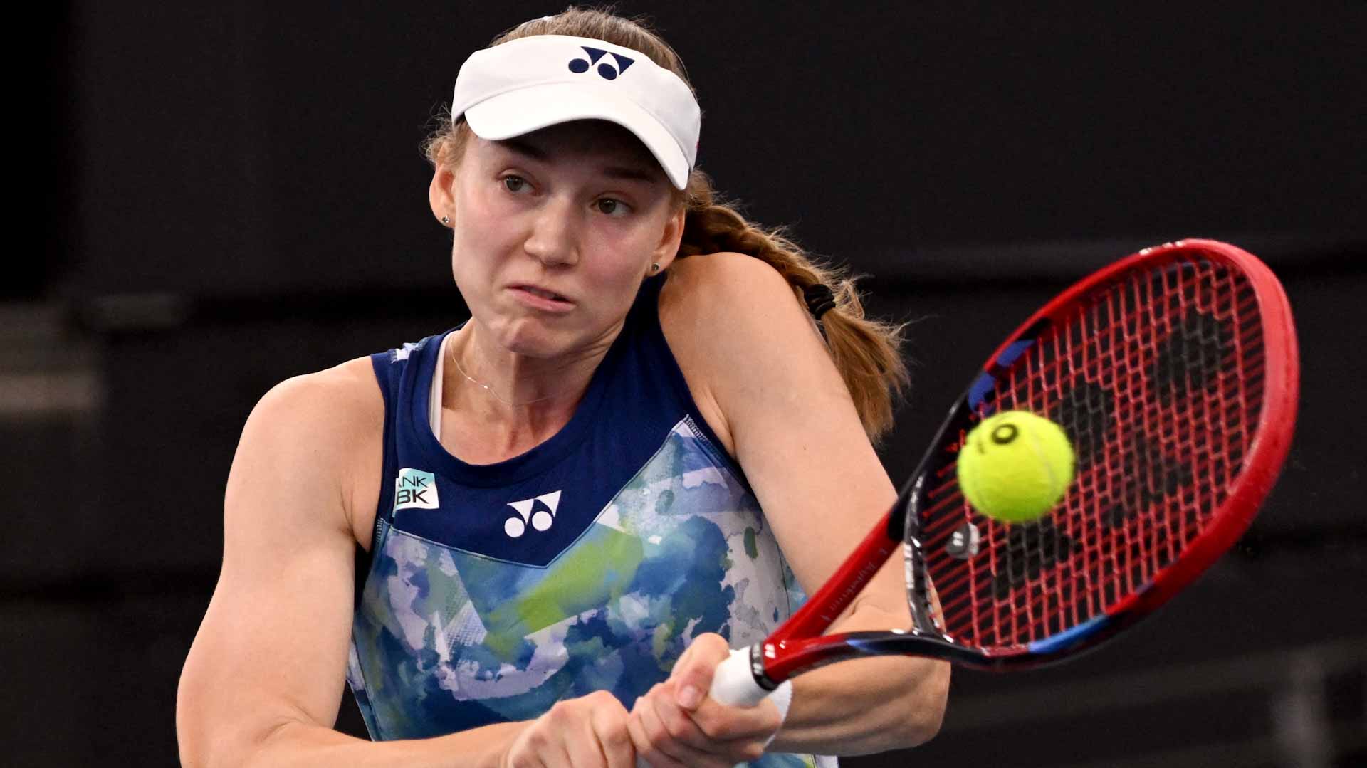 Image for the title: Rybakina storms into Brisbane International final 