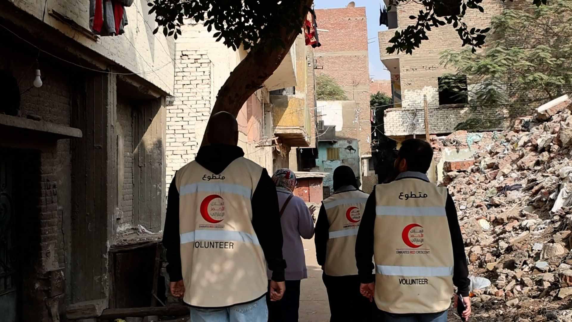 Image for the title: ERC team inspects humanitarian conditions of orphans in Egypt 