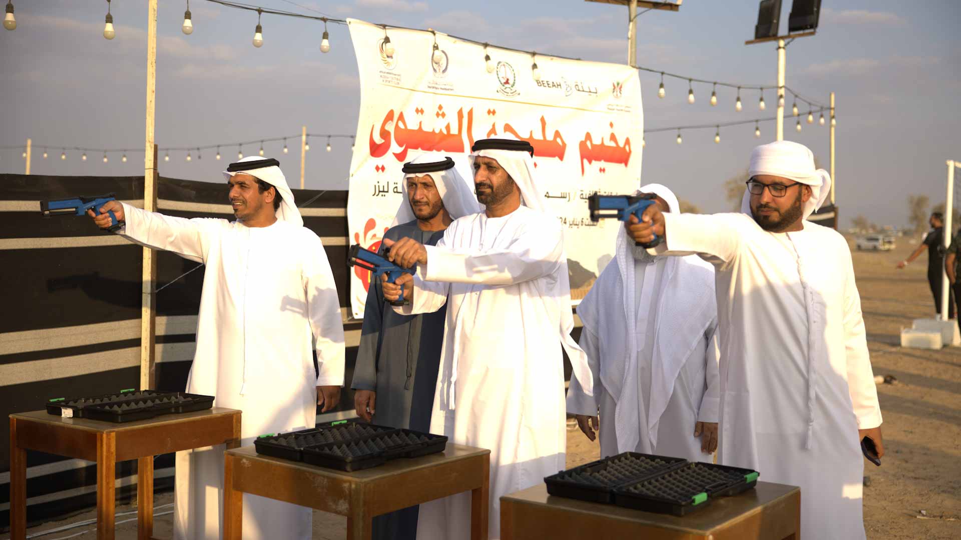Image for the title: Sultan Al ketbi opens Mleiha Winter Camp  