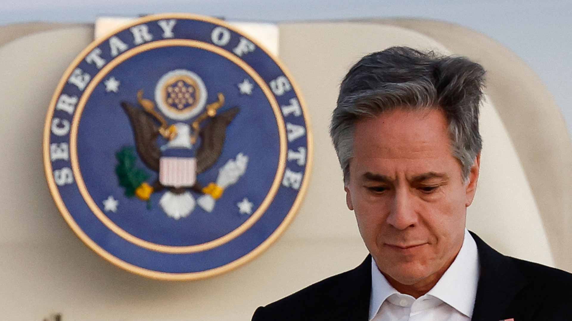 Image for the title: Blinken says he wants to avoid escalation on Middle East tour 