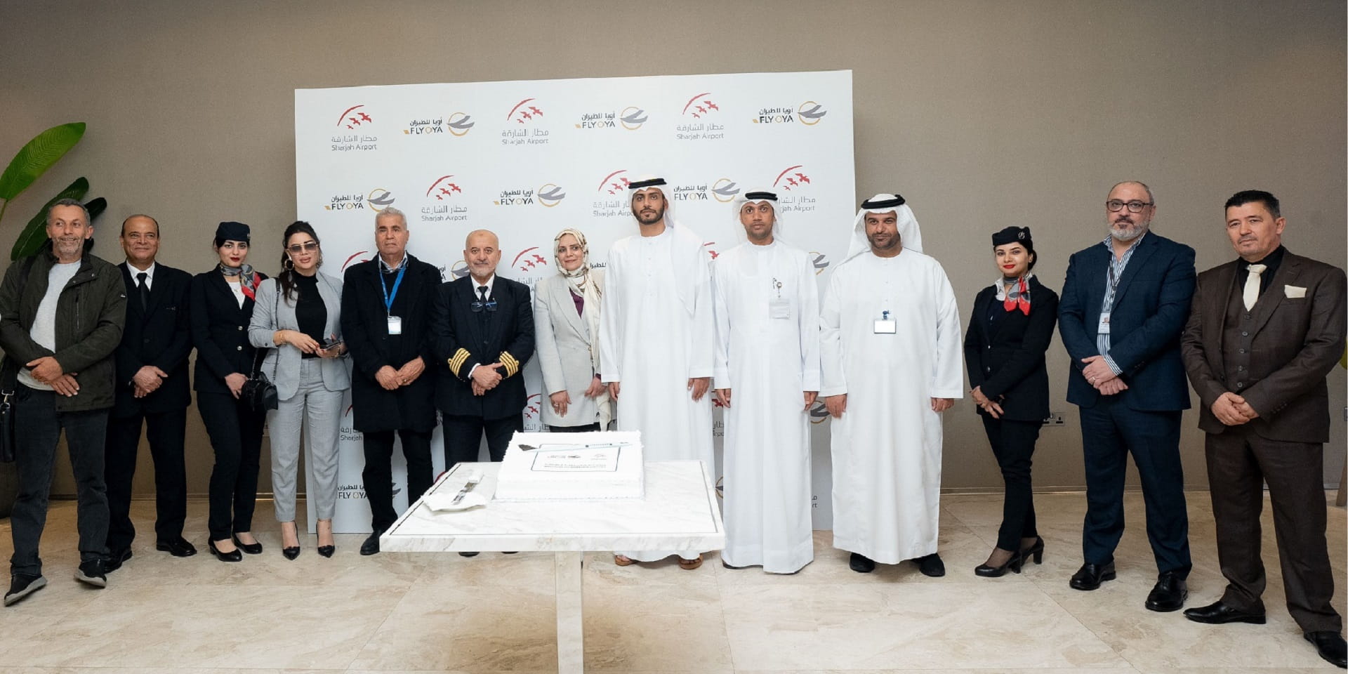 Image for the title: Sharjah Airport receives first ‘Fly Oya’ flight from Libya 