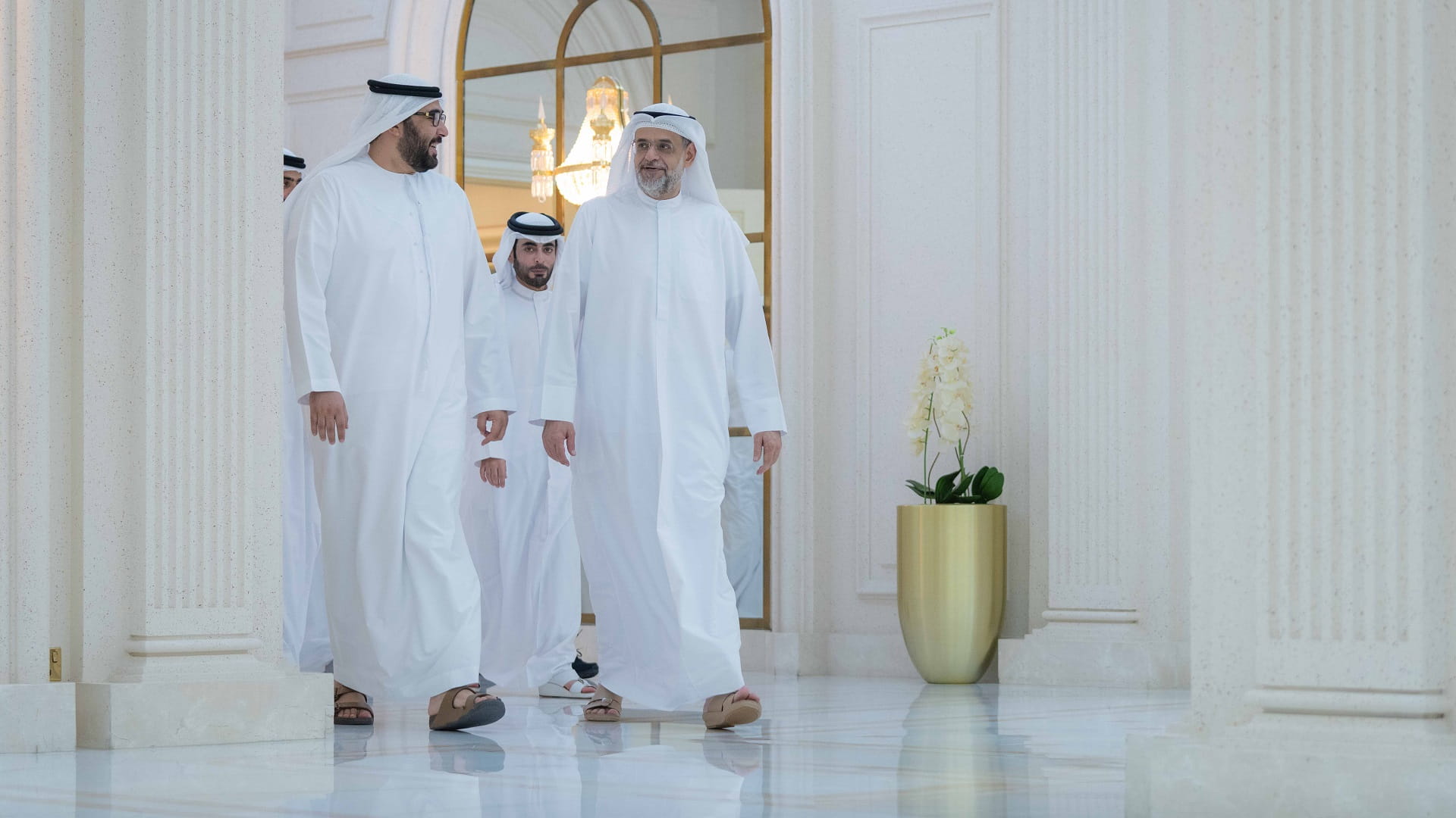 Image for the title: Sharjah CP receives Rashid bin Saud Al Mu'alla 