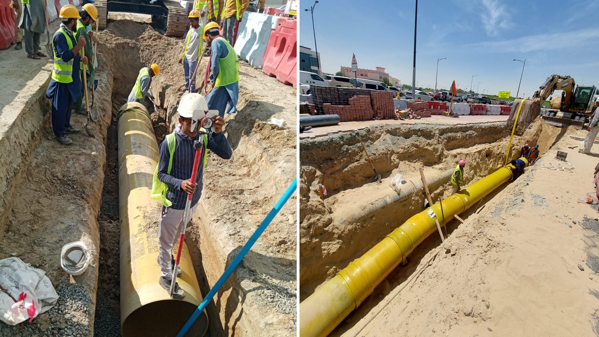 صورة بعنوان: كهرباء الشارقة تنجز خطوط نقل رئيسية وتستبدل شبكات المياه القديمة 