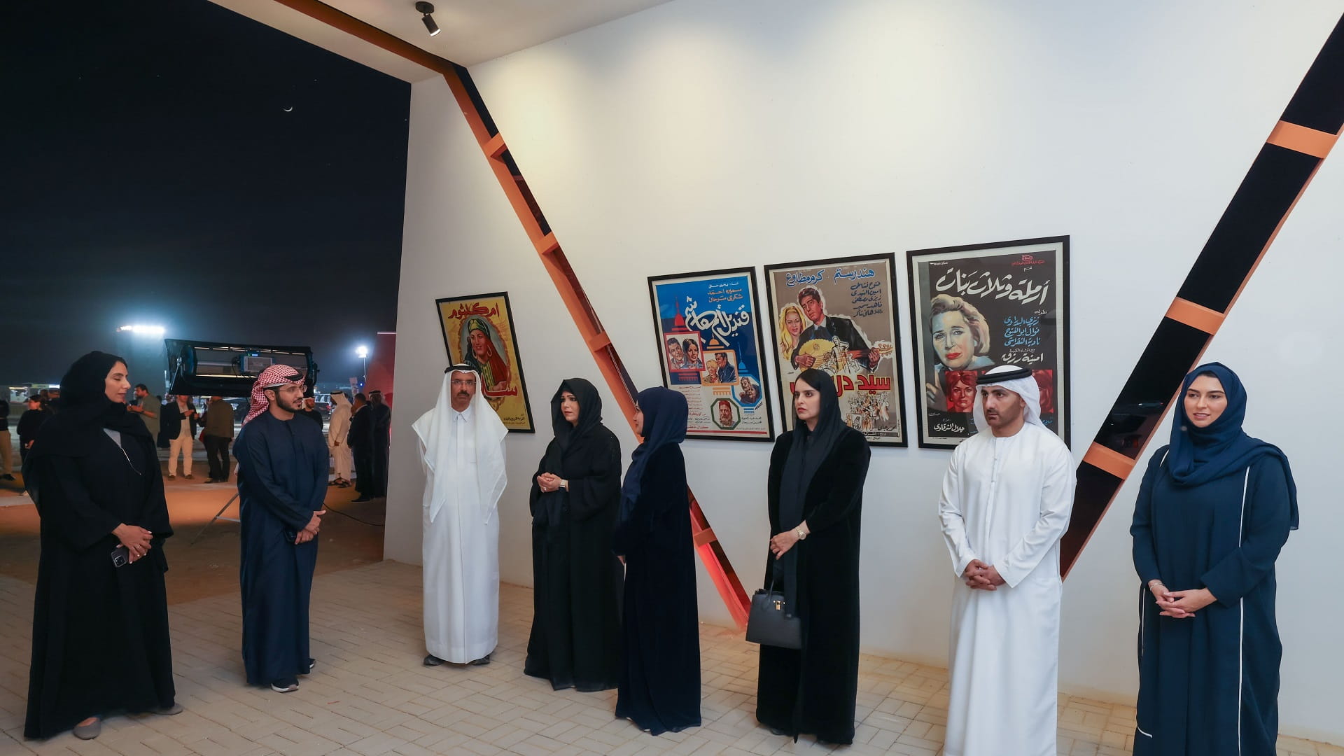 Image for the title: Latifa bint Mohammed tours ‘Al Marmoom: Film in the Desert’ fest. 