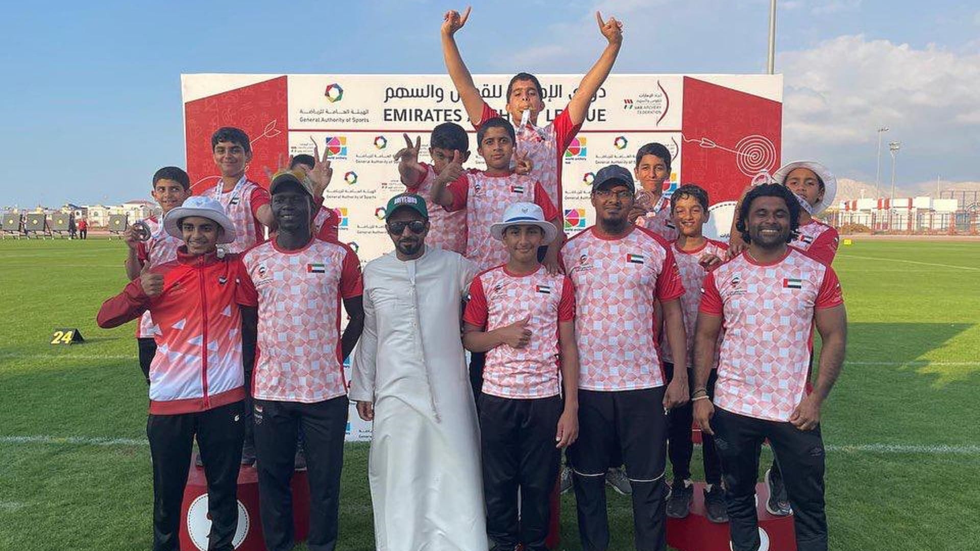 Image for the title: Al Madam club win 6 medals in Emirates Archery Finale 