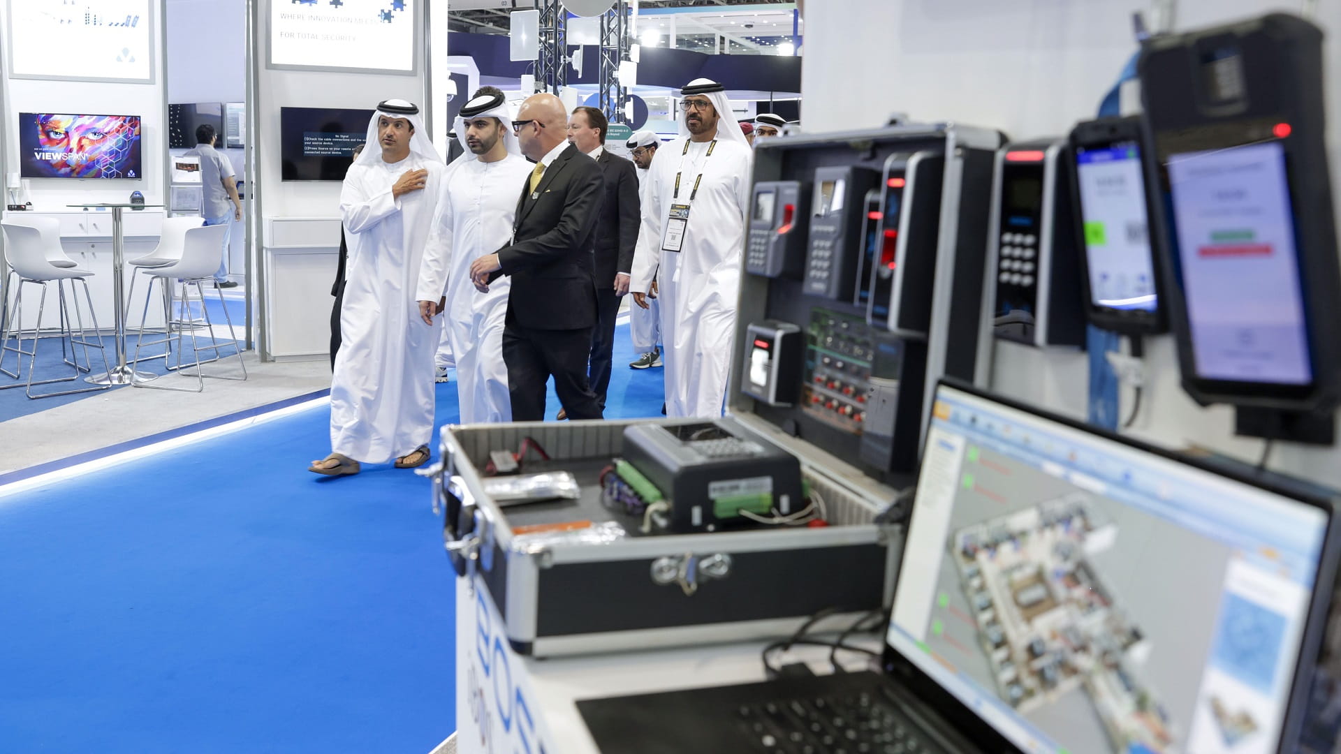 Image for the title: Mansoor bin Mohammed opens Intersec 2024 