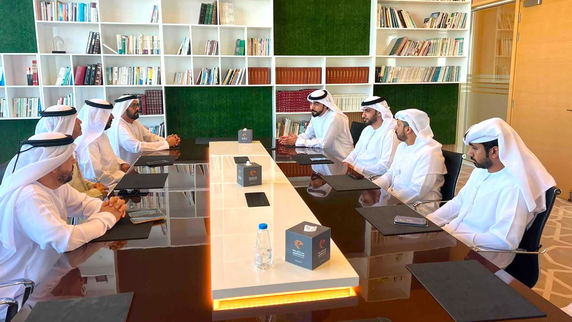 صورة بعنوان: مجلس ضاحية البستان وقناة الوسطى يبحثان التعاون الإعلامي 