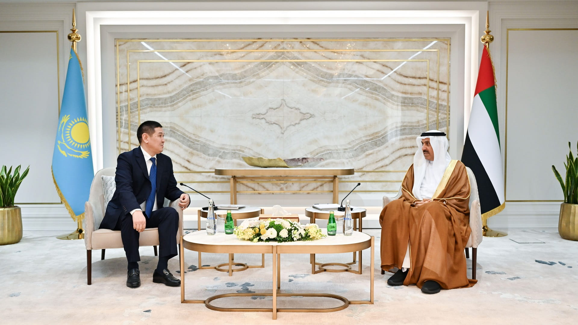 Image for the title: Ghobash, ambassadors of Kazakhstan, Hellenic Republic boost coop 