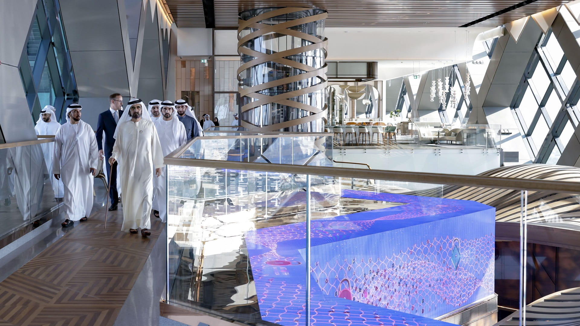 Image for the title: Mohammed bin Rashid visits One&Only One Za’abeel resort 